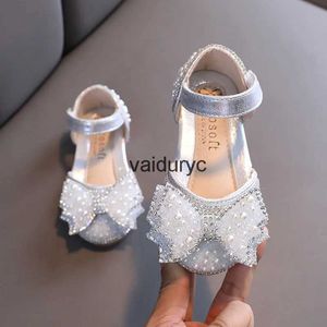 Sandaler Summer Girls Flat Princess Fashion Sequin Bow Rhinestone Baby Shoes Kids For Party Wedding E618H24229