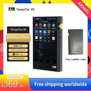 Player TempoTec V6 DAP Android HIFI Music Player MP3 Portable Dual AK4493SEQ DAC DSD512 WIFI TwoWay Bluetooth MQA TIDAL Spotify