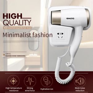Dryers 110/220V Wall Mounted Hair Dryer 1300W Hotel Bathroom Hair Dryers Constant Professional Temperature Dryer with Holder Base Free