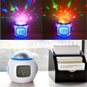 Colorful Music Starry Star Sky Projection projector with Alarm Clock Calendar Thermometer Christmas8755181