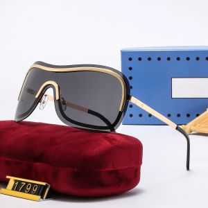 2024 Классические дизайнерские солнцезащитные очки Модные очки Ретро-мода для вождения на открытом воздухе UV400 с логотипом защиты для женщин и мужчин Солнцезащитные очки с коробкой Новый стиль 242292PE