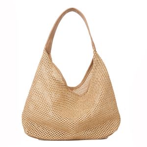 Kvinnor Tote Designer Cross Body Straw Bag Män Koppling Vävt Väskor Topphandtag Kapacitet Väska Stora axelhelgen strandväskor