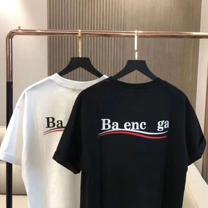 T-shirt da uomo di Parigi, logo stampato di lettere di lusso europea e francese, Maglietta da uomo a maniche corte a maniche corte, maglietta in cotone casual