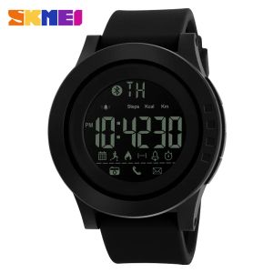 Watches Skmei 1255 Men Women Bluetooth Smart Watch Calorie Pedometer for Apple Ios Android Hours 50m Waterproof Digital Mens Smartwatch