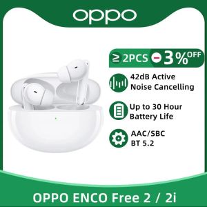 Kulaklık Oppo Enco Ücretsiz 2 2i Tws Kulaklık Kablosuz Bluetooth 5.2 Kulaklıklar Aktif Gürül