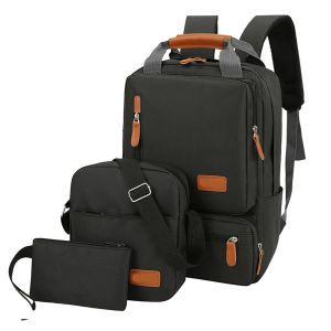 Сумки 3pcs рюкзак набор ноутбука рюкзак с плечами.