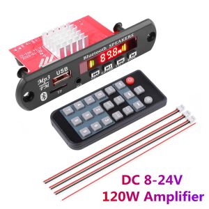 Odtwarzacz Kebidu DC 8V24V 2*60W Wzmacniacz MP3 Dekoder Board 120W MP3 Odtwarzacz Bluetooth v5.0 moduł USB FM Aux Radio Radio