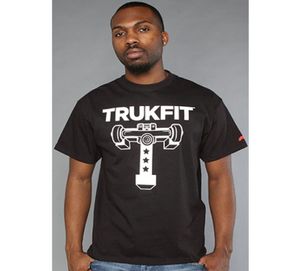 Trukfit tshirts Hip Hop Tees Brand T Tamis para homens Moda de manga curta camiseta Hiphop Tops9122022