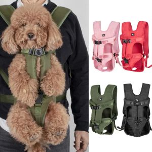 Transportadores Prático Pet Carrier Cores Vibrantes Rolamento de Carga Oxford Pano Ventilado Dobrável Dog Backpack Pet Bag Respirável