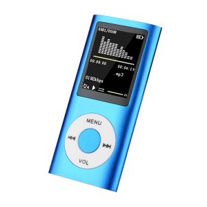 Players MP3 Metal FM Radio MP4 Player Recording Picture Browsing Mini Portable USB Rechargeable 1.8 Inch LCD Screen Text Reading