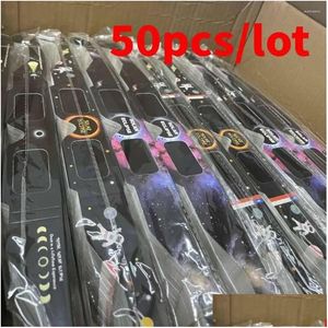 망원경 쌍안경 50pcs/lot Solar Eclipse Glasses 안전 3D 종이 사순환 VR 시청은 눈의 임의의 컬러 드롭 배달 포자 DHBXI를 보호합니다.