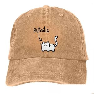 Bola Caps Pure Color Pai Chapéus Autista Cat Womens Chapéu Sun Visor Baseball Animal Peaked Cap Drop Delivery Acessórios de Moda Lenços Dh7Zk