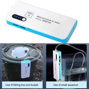 Tillbehör Laddningsbar 3000mAh Aquarium USB Syre Air Pump Fish Tank bil Syresgaller