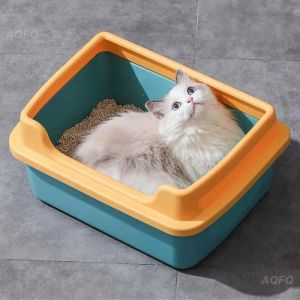 箱半cat猫トイレ半分のスプラッシュプルーフ猫トレイ48*36*22.5cm猫用猫のポット大容量猫のごみ箱