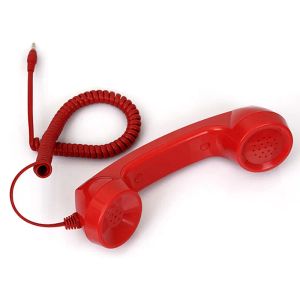 Hörlurar/headset Ny poleringsstil Vackra 3,5 mm mic retro telefon mobiltelefonhandenhet mottagare för iPhone fancy presentmottagare