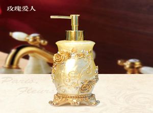 Home Bathroom Kitchen Quality rose loves laciness lotion bottle resin emulsion bottle classical fashion soap dispenser decorations7322544