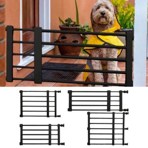 Ramps Freestanding Dog Gates Retractable Punch Free Pet Fence Barrier Household Reusable Door For Small Medium Dogs Puppy Fence