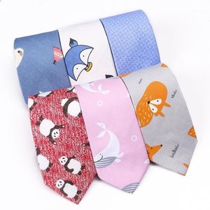 Neck Ties Linbaiway 7cm Women Skinny Tie For Mens Suit Wedding Casual Cotton Neckties Classic Long Male Custom LOGO12460