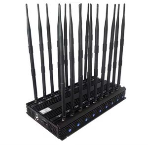 Alta potência 18 antenas desktop jamm er escudos 5g/4g/3g/2g wifi gps lojack lora uhf vhf bloco de sinal er