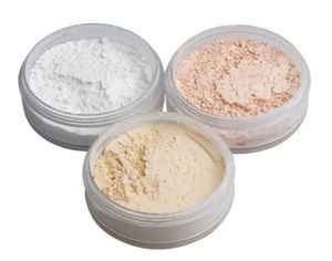 3 färger Smooth Loose Powder Makeup Transparent efterbehandling Pulver Vattentät kosmetisk puff för ansiktsfinish med puff1501208