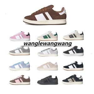 2024 Casual Sneaker Campus 00s Pink Glow Men Women Platform Shoe Low Top Leather Trainers Og Vegan WHite Gum Velvet Shoes Mens Sports