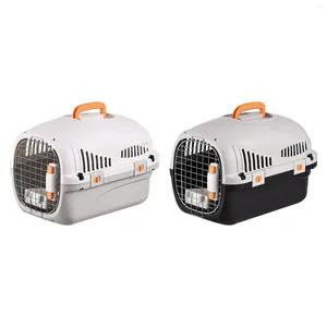 Dog Carrier Hard Sided Cat Pet Kennel Crate For Kitten Indoor Outdoor