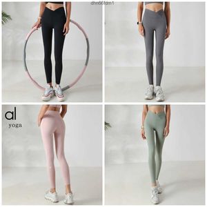 Womens Yoga Legging Wear Sports Ladys No Embarrassment Line Pants Hip Lift Tight High Waist Nude Fitness Exercise Gym 6M2X