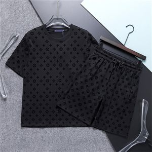 Mens Tracksuits Tracksuit Casual Short Sleeve Zipper Lapel Polo Shirt and Shorts Set For Men Streetwear 2 -Stycken Jogging Summer