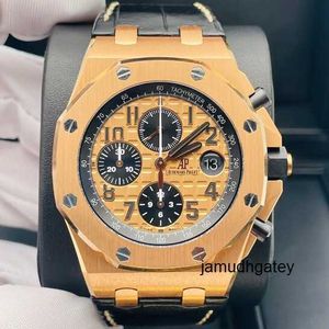 ساعة Wristwatch Tourbillon Watch AP WRIST Watch Royal Oak Series Offshore Series Mens Watches 42 مم دقة الصلب