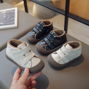 Outdoor Autumn Winter Kids Casual Shoes for Baby Boys Girls Plush Cotton Boots Children Boots Softsoled Outdoor Infant Toddler Shoes