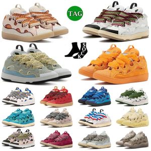 scarpe da passeggio in pelle Curb sneakers scarpe firmate da uomo donna Straordinaria sneaker casual Paris Pelle di vitello Gomma Nappa Suola scarpe da ginnastica da uomo