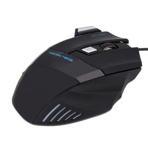 マウスUSB Wired Gaming Mouse 7ボタン5500DPI調整可能LEDバックライトプロフェッショナルゲーマーマウスPCラップトップ用人間工学的コンピューターマウス