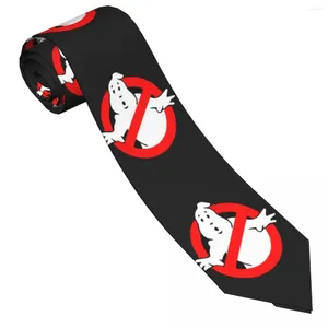 Bow Ties Ghost Busters slipsar rolig film retro trendig nacke för vuxen bröllop bra kvalitet krage tryckt slips tillbehör