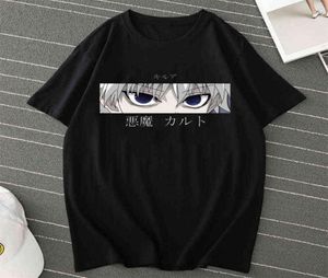 Hunter X Hunter Anime Mens T Shirt Tops Tees Killua Zoldyck Devil Eye Teeshirt Tops Short Sleeve Casual Men Tshirt Clothes Male Y27279484