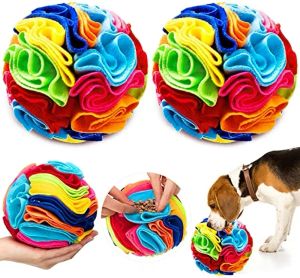 Toys Snuffle Dog Treat Ball, Stressabbau, interaktiver Hundeball, Schnüffelmatte, Pad, Puzzlespielzeug für das Training, Linderung des Fressens