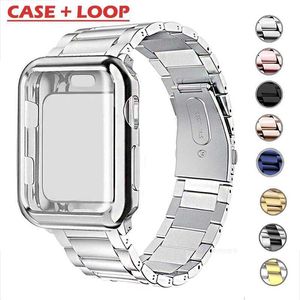 Designer Case + Apple Watch Strap, 49mm 41mm 45mm, rostfritt stålrem, för Apple Watch8 7 6 5 44mm 40mm SE Seriesultra 49mm Designer34f034f0