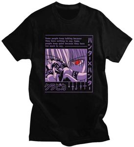 Einzigartiges Hunter X Hunter T-Shirt für Herren, kurzärmelig, Anime Manga Kurapika HxH Devil Eye T-Shirt, 100 % Baumwolle, T-Shirt, Geschenkidee