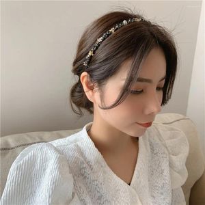 Fermagli per capelli regalo Banchetto francese lucido Accessori per capelli in cristallo Fascia per capelli dolce Cerchietto per ragazze Strass stile coreano