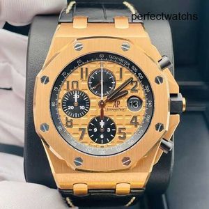 Quarzuhr APF Factory AP Armbanduhr Royal Oak Offshore-Serie Herrenuhren 42 mm Durchmesser Präzisionsstahl 18 Karat Roségold Herren-Freizeituhr 26470OR.OO.A002CR.01