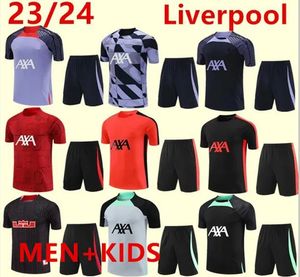 2023 2024 Short sleeved suit Men soccer tracksuit 22 23 24 soccer jersey kids football training suit tracksuits survetement foot chandal jogging kits sets666