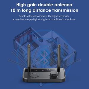 Adapter BluetoothCompatible5.3 Trådlös ljudradio 3.5mm AUX RCA USB FM Transmission Distance 10m för projektorhögtalare