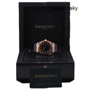 Orologio moderno cronografo AP orologio da polso Royal Oak serie 15500 macchinari automatici da uomo in oro rosa 18 carati materiale calibro 41 mm set completo