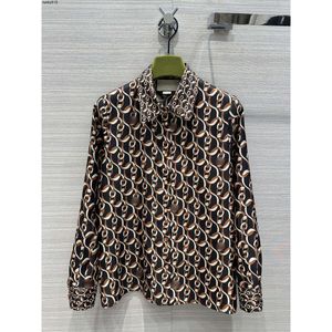 Camicie dello stesso stile di marca Nuova primavera estate bavero collo maniche lunghe camicette da donna di lusso alla moda top firmati