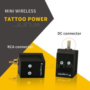 Leverans av laddningsbara maskin batteri trådlöst tatuering strömförsörjning RCA/DC -anslutning mini Power Device för tatueringsmaskin Pen enkel att använda