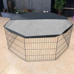Pens Unique Fastener Tape Dog Playpen Shaded Cover Rainproof Widely Use Soft Ventilated Dog Playpen Shaded Cover