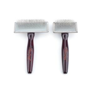 Combs Professional Slicker Brush dla psów i kotów pielęgnacja zwierząt domowych łatwo usuwa maty i splątanie, duże medium