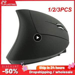 Möss 1/2/3st Vertical Ergonomic Gaming Mouse Wireless uppladdningsbar Gamer Mause Kit Optical 2.4G Mouse Computer Laptop