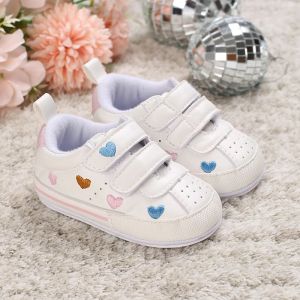 Ao ar livre novo casual couro do bebê sapatos da menina infantil menino berço sapatos bonito sola de borracha macia prewalker tênis sapatos da criança primeiro walker