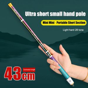 Acessórios Ultra Pólo leve Carpa Novos hastes de pesca de riachos haste de pesca telescópica de fibra de carbono 4m 5m 6m 7m 8m Rod de pesca de água doce Travel