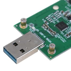 Datorkablar 1PC Mini USB 3.0 till PCIe MSATA Extern SSD PCBA Conveter Adapter Card